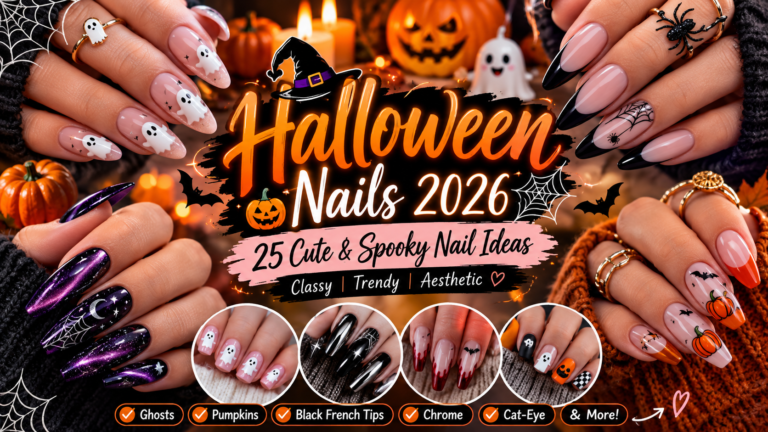 Halloween nails 2026 cute spooky and classy designs